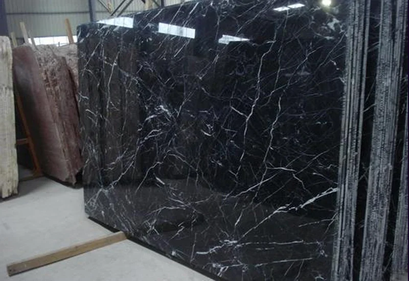 Black Zebra Marble Slab